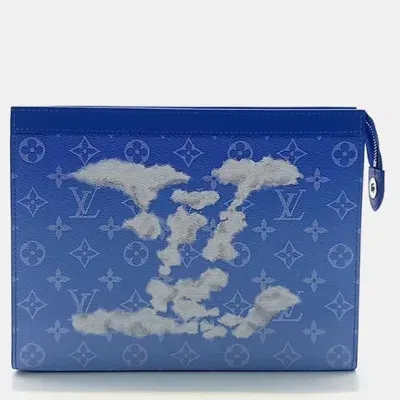 Pre-owned Louis Vuitton Cloud Pochette A4 Bag In Blue