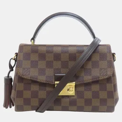 Pre-owned Louis Vuitton Damier Canvas Croisette Tote Bag In Brown