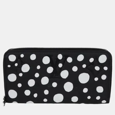 Pre-owned Louis Vuitton Black Leather Infinity Dots Wallet