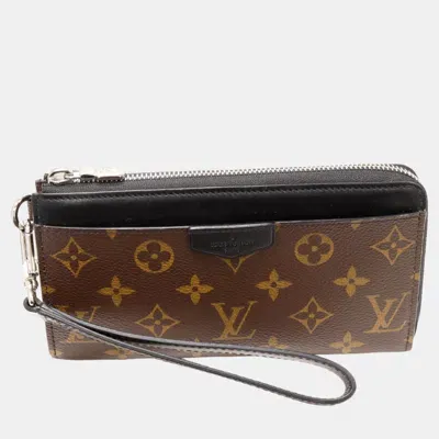 Pre-owned Louis Vuitton Monogram Canvas Long Wallet M69407 Brown Canvas