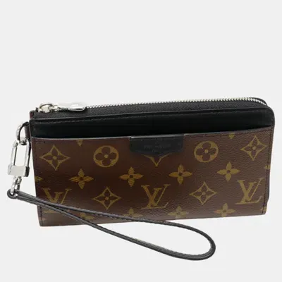 Pre-owned Louis Vuitton Monogram Canvas Long Wallet M69407 Brown Canvas