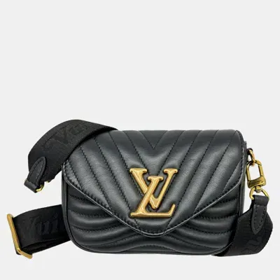 Pre-owned Louis Vuitton Multi Pochette Leather Black Shoulder Bag