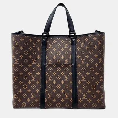 Pre-owned Louis Vuitton Weekend Tote Bag Gm In Brown