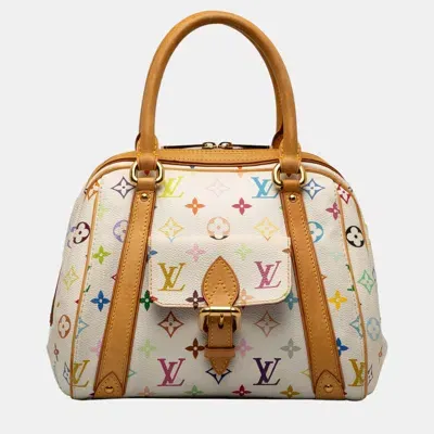 Pre-owned Louis Vuitton White Monogram Multicolore Priscilla