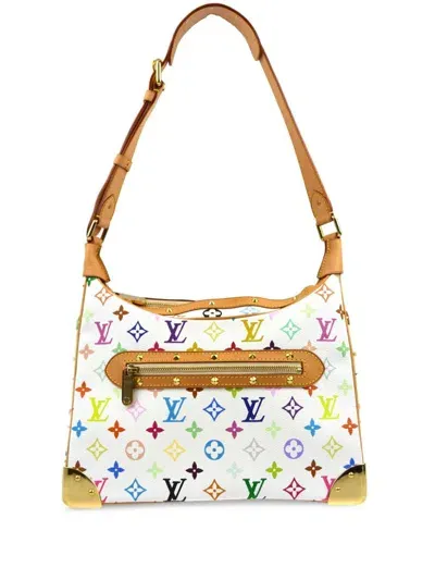 Pre-owned Louis Vuitton X Takashi Murakami 1990-2000 Boulogne Shoulder Bag In White