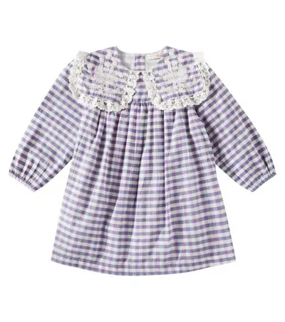 Louise Misha Kids' Arinola Checked Dress In Multicoloured