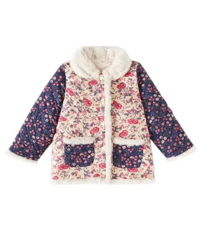 Louise Misha Kids' Dalila Reversible Cotton Jacket In Multicoloured