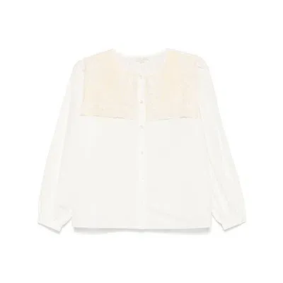 Louise Misha Cotton Blouse In Beige