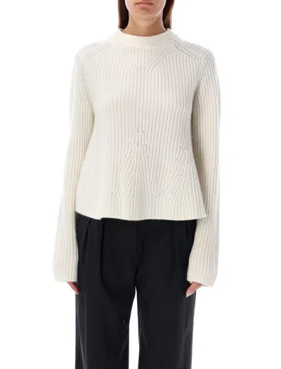 Loulou Cosmo Cashmere Sweater In White