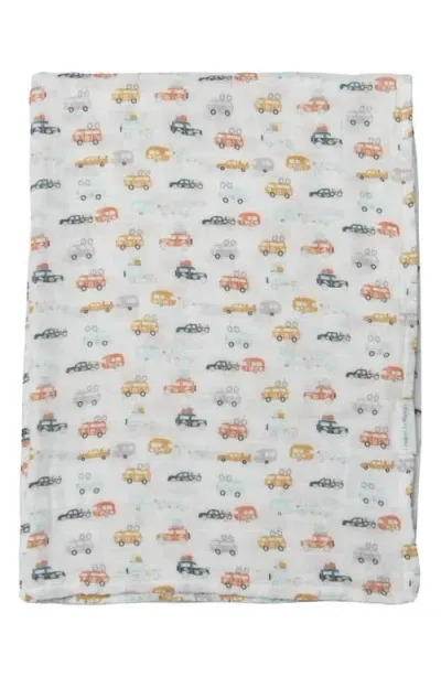 Loulou Lollipop Kids'  Print Muslin Swaddle Blanket In White