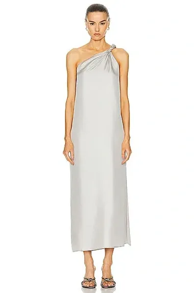 Loulou Studio Adela Dress In Silver Grey