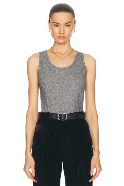 Loulou Studio Alicudi Tank Top In Grey Melange