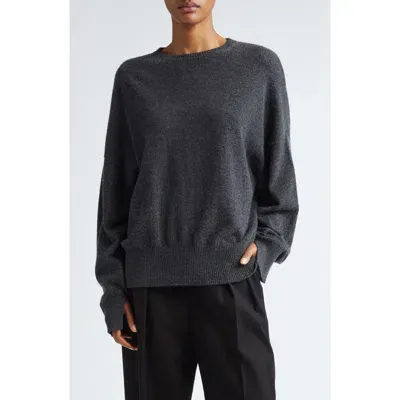 Loulou Studio Anaa Cashmere Sweater In Anthracite Melange