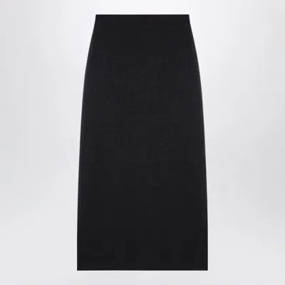 Loulou Studio Anthracite Skirt In Grey