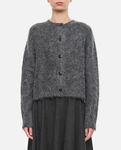 Loulou Studio Arsen Alpaca Wool Cardigan In Grey