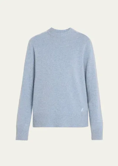 Loulou Studio Baltra Cashmere Knit Sweater In Blue Melange