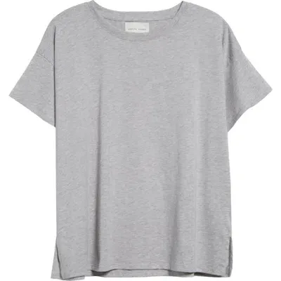 Loulou Studio Basiluzzo Cotton T-shirt In Grey Melange