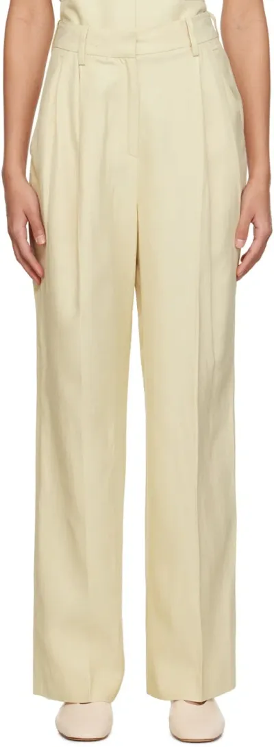 Loulou Studio Beige Cadar Trousers