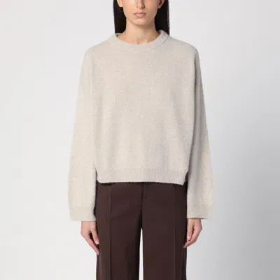 Loulou Studio Beige Mélange Crew-neck Pullover