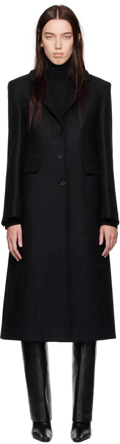 Loulou Studio Black Alisa Long Coat