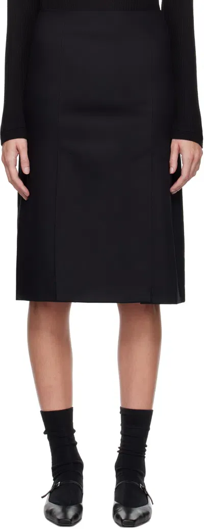 Loulou Studio Black Helmi Midi Skirt