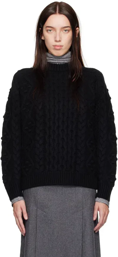 Loulou Studio Black Secas Sweater