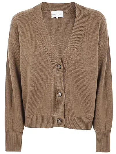 Loulou Studio Cardigan In Brown