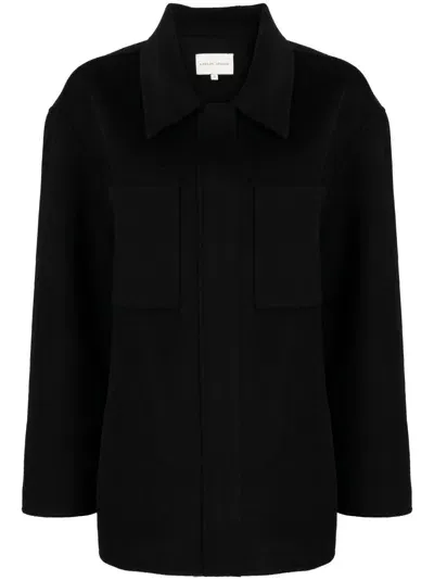 Loulou Studio Cashmere Buttoned Jacket In Black