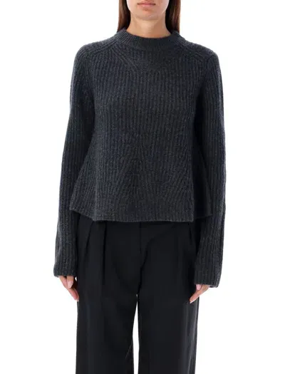 Loulou Studio Cosmo Cashmere Sweater In Antracite Melange