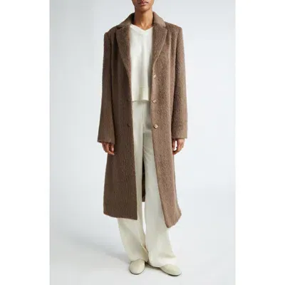 Loulou Studio Danielle Alpaca & Wool Coat In Choco