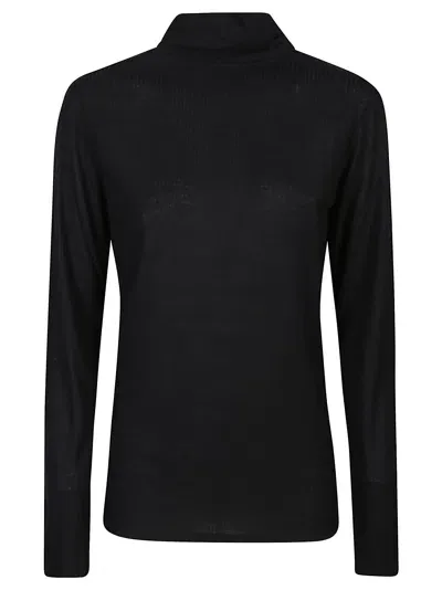 Loulou Studio Gallinara Turtle Neck Sweater In Black