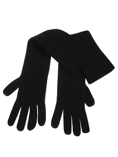 Loulou Studio Milos Mittens In Black