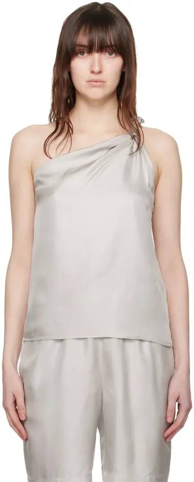 Loulou Studio Gray Adiran Camisole In Silver Grey