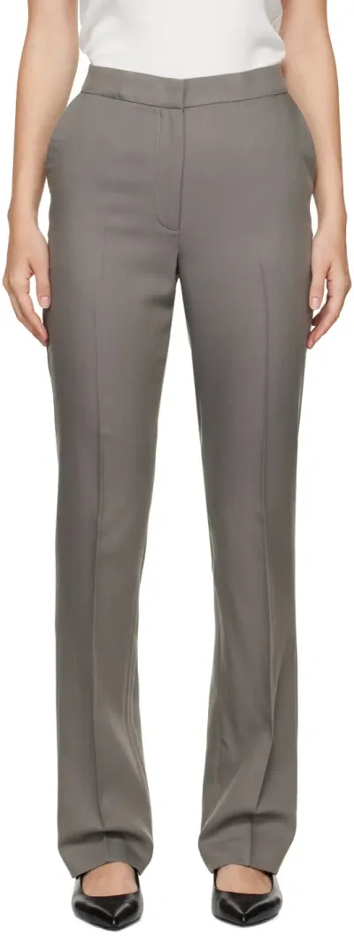 Loulou Studio Gray Kallisto Trousers In Grey