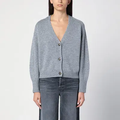 Loulou Studio Grey Wool And Cashmere Zanzibar Cardigan