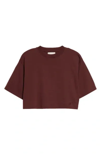 Loulou Studio Burgundy Gupo T-shirt In Midnight Bordeaux