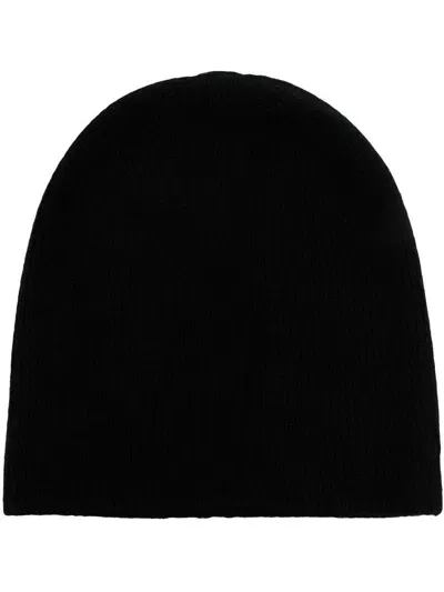 Loulou Studio Ribbed Cashmere Beanie In Black