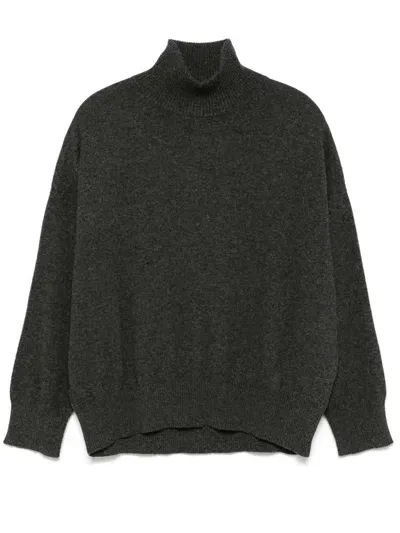 Loulou Studio High Collar Sweater Clothing In Gray