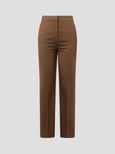 Loulou Studio Maia Tailored Trousers In Brown