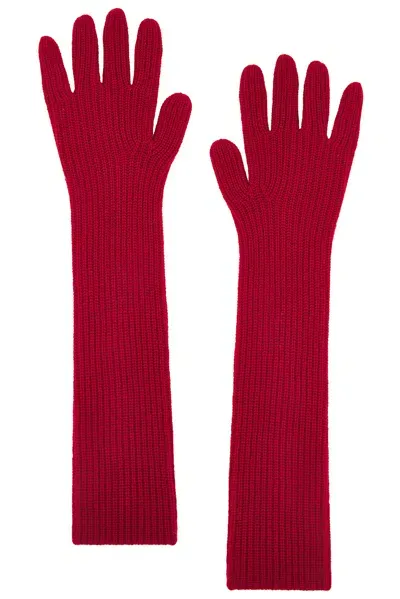 Loulou Studio Milos Cashmere Gloves In Burgundy