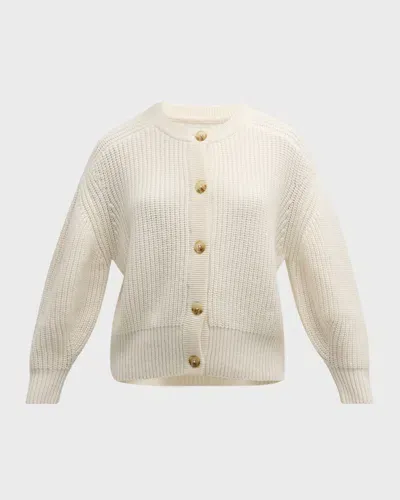 Loulou Studio Nestor Cashmere Cardigan In Ivory