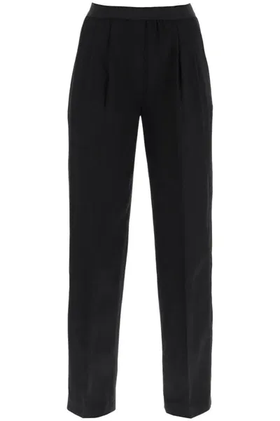 Loulou Studio Takaroa Trousers In Black