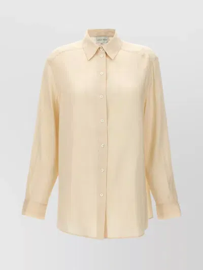 Loulou Studio Canisa Shirt In Beige