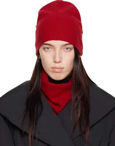 Loulou Studio Red Gata Beanie In Burgundy