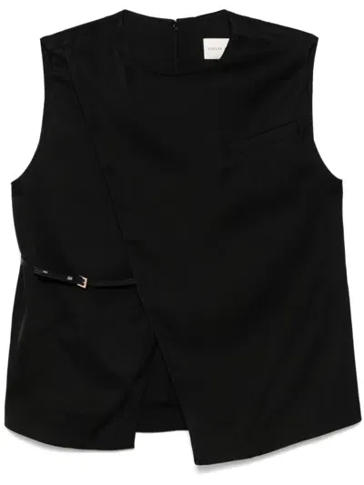 Loulou Studio Sleeveless Top In Black