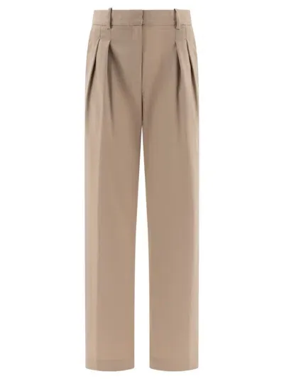 Loulou Studio Sbiru Trousers Beige In Gold