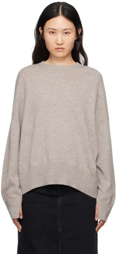 Loulou Studio Taupe Anaa Sweater In Bloom Melange