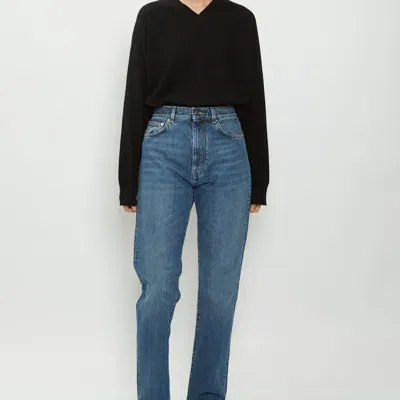 Loulou Studio High-rise Straight-leg Jeans In Washed Blue