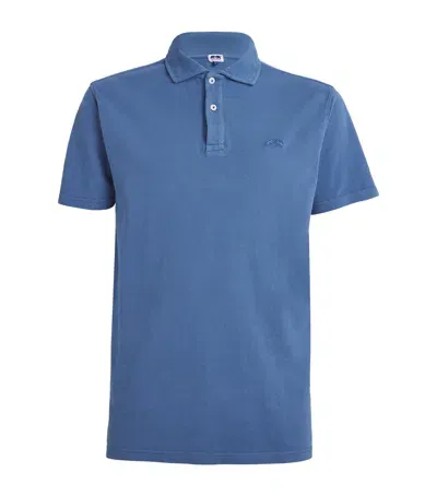 Love Brand & Co. Cotton Pensacola Polo Shirt In Blue