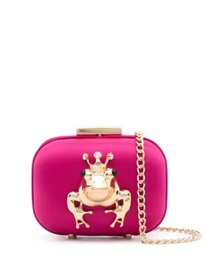 Love Moschino Frong-detail Clutch In 粉色